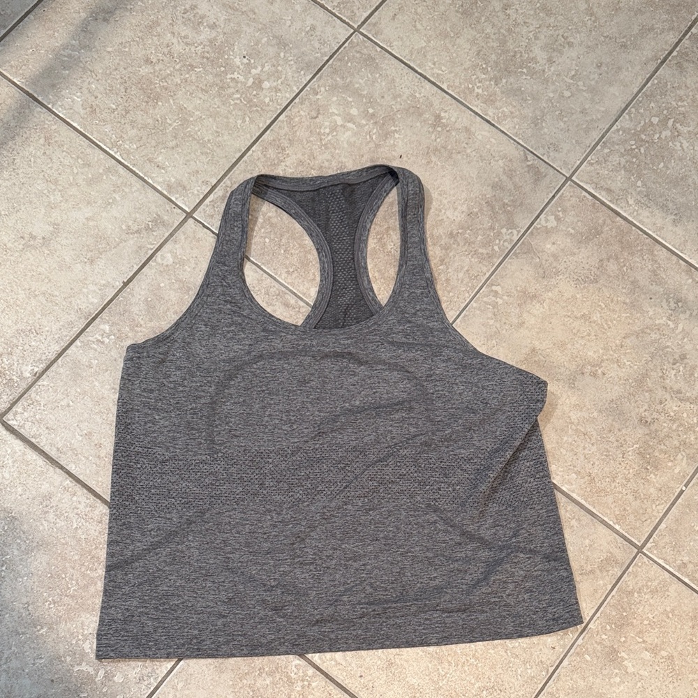 lululemon athletica Charcoal Racerback Tank Top